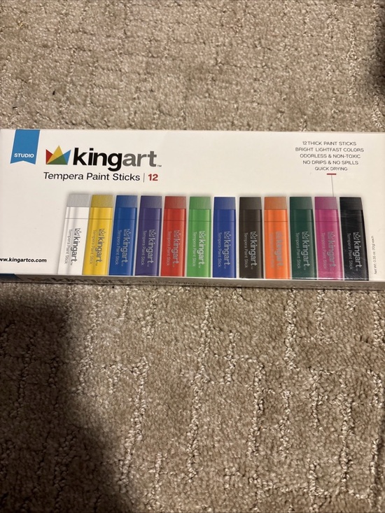 Kingart Other - KINGART Tempera Paint Sticks - Set of 12